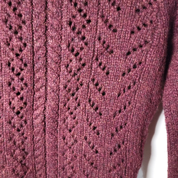 Abercrombie & Fitch Vintage 2002 Y2K Lambswool Blend Burgundy Jacket NWT - Picture 12 of 13